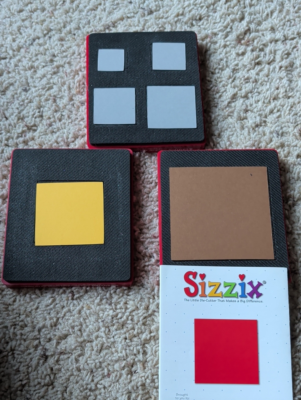 Sizzix Red Square Die Cutting Pads